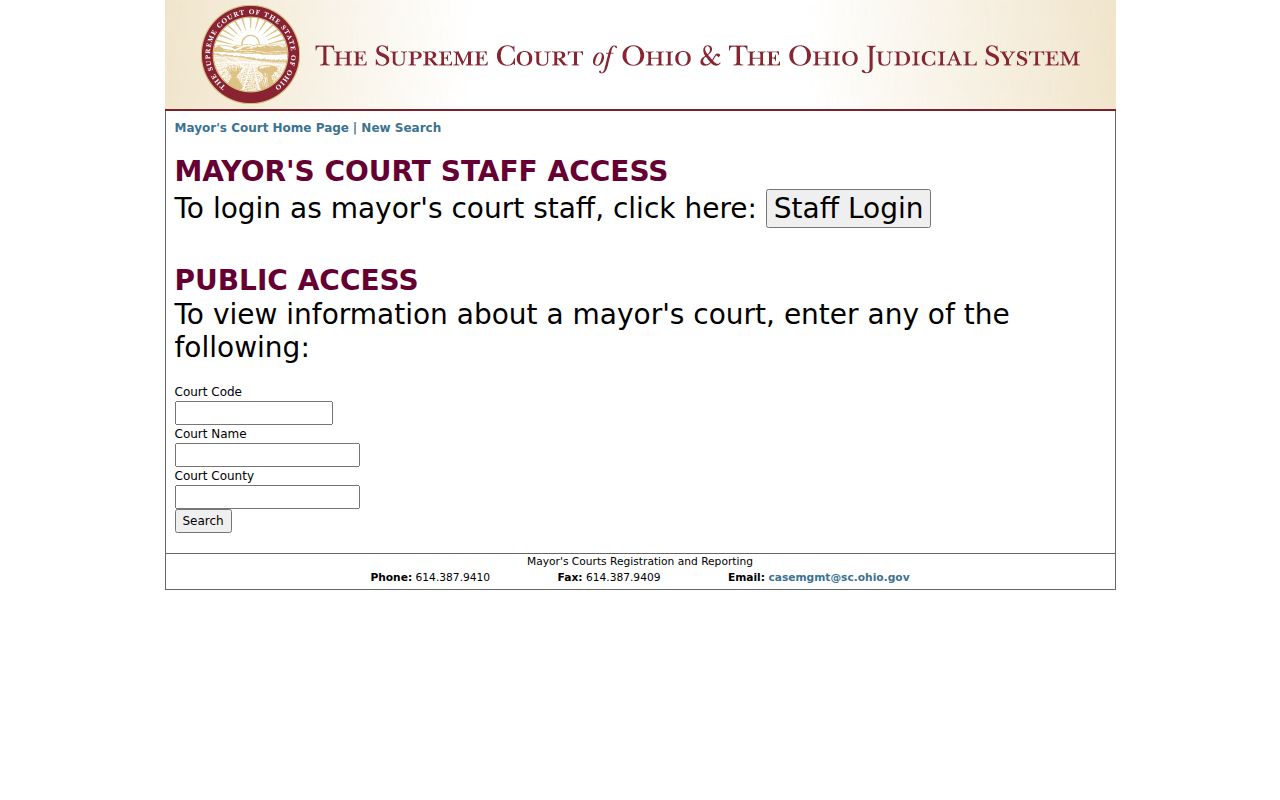 Pataskala court records in the Ohio Mayor’s Court directory