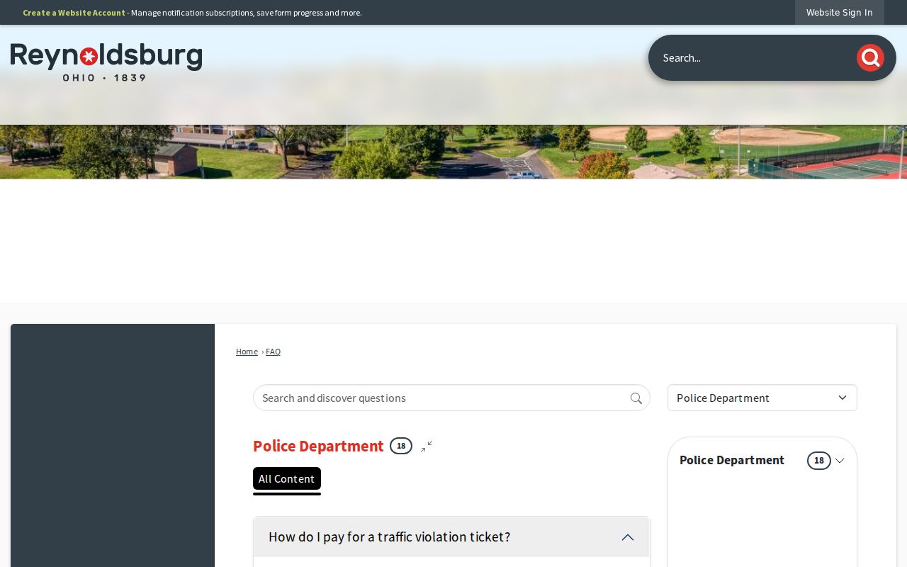 Reynoldsburg court records and ticket payment guidance